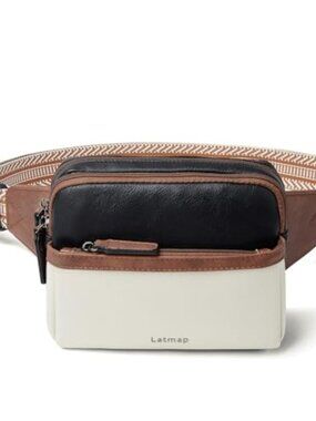 Vintage-Inspired Faux Leather Belt Bag | Multi-Pocket Sling Waist Pack